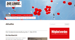 Desktop Screenshot of dielinke-mz.de